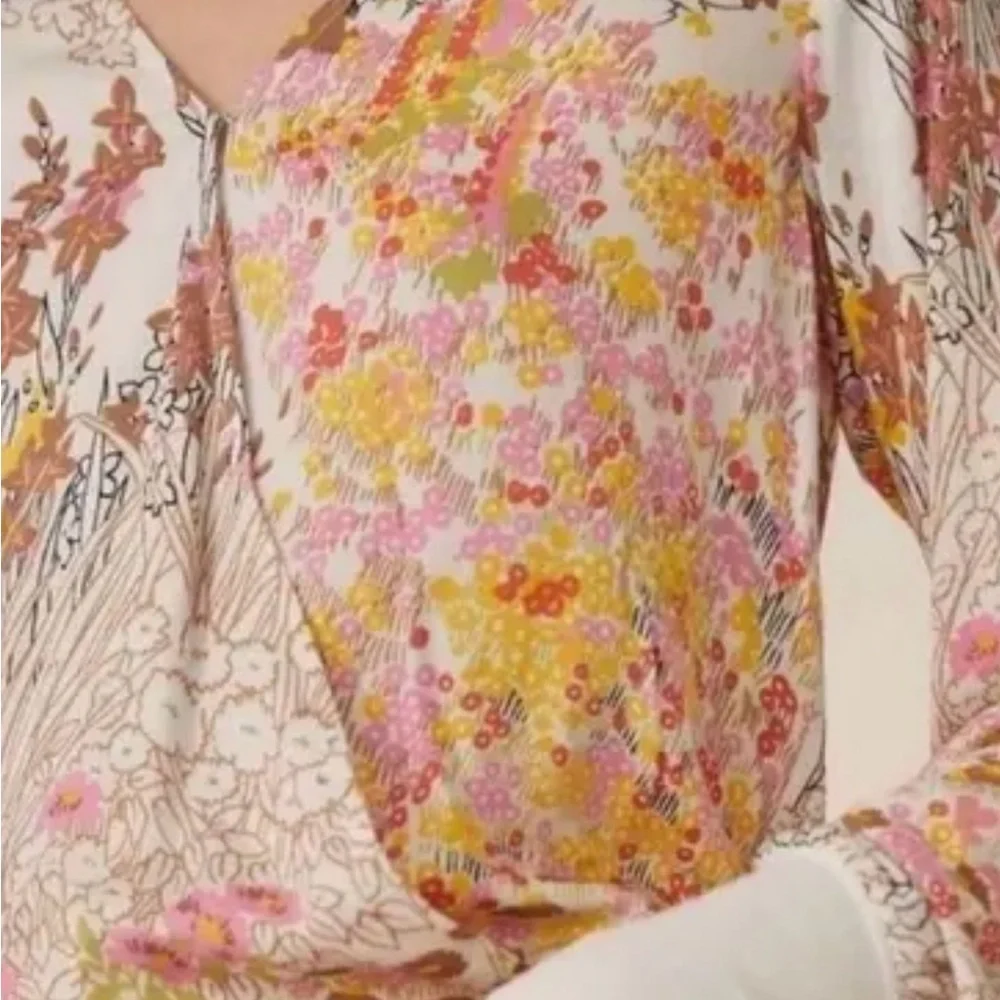 Anthropologie- Tiny Callie Floral Blouse - Picture 2 of 4